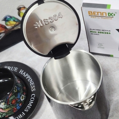 Ấm Siêu Tốc Mini 2 lớp giữ nhiệt Bennix BN-006EK, 0,6L- 650W-  Bảo hành 12 tháng