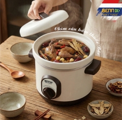 Nồi Nấu Chậm Hầm Cháo cho bé, hầm gà, kho cá..Bennix BN-10Baby,Dung tích 1L