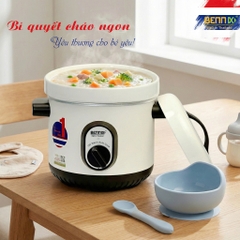 Nồi Nấu Chậm Hầm Cháo cho bé, hầm gà, kho cá..Bennix BN-10Baby,Dung tích 1L