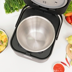 Nồi cơm điện cao tần lòng nồi inox 304 liền khối 1,8L KALPEN R14- 1250W, Bảo hành 2 năm