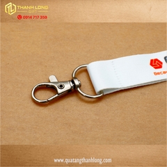 Dây đeo thẻ 2cm gắn khóa an toàn in theo yêu cầu