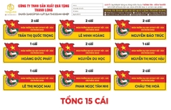 Bảng tên nhân viên thiết kế theo yêu cầu
