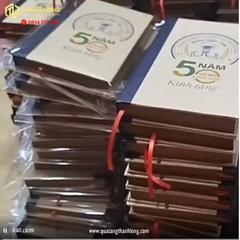 Sổ tay in logo , giấy kraft - Đại Học Đà Nẵng