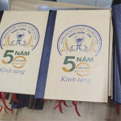 Sổ tay in logo , giấy kraft - Đại Học Đà Nẵng