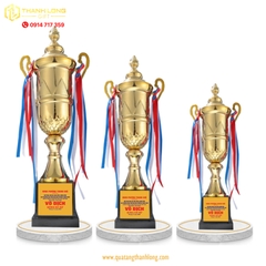 Cúp bóng đá kim loại - in logo theo yêu cầu