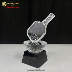 Cúp Thể Thao Pickleball pha lê đế đen - p04