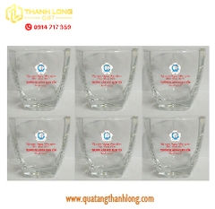 Ly Thủy Tinh in logo theo yêu cầu