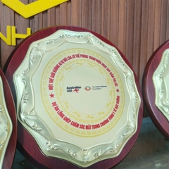 Bảng Vinh Danh Đĩa Tròn Vàng Cao Cấp