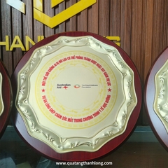 Bảng Vinh Danh Đĩa Tròn Vàng Cao Cấp