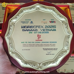 Bảng Vinh Danh Đĩa Tròn Vàng Cao Cấp