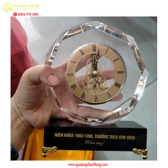Quà tặng để bàn đồng hồ pha lê