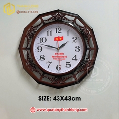 Đồng hồ in logo đại Hội
