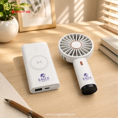 Bộ quà tặng Ly nhiệt - quạt - pin sạc dự phòng