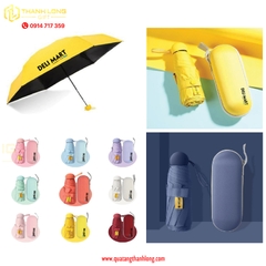 Dù gấp 3 Dù in logo Deli mart