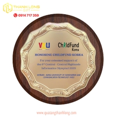 Bảng Vinh Danh Đĩa Tròn Vàng Cao Cấp