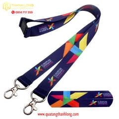 Dây đeo bảng tên in logo gắn khóa an toàn