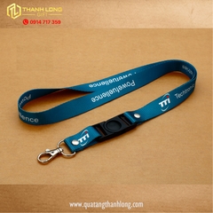 Dây đeo thẻ nhân viên móc nối xoay - in theo yêu cầu