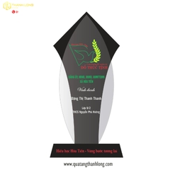 kỷ niệm chương pha lê cao cấp 24cm