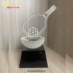 Cúp Thể Thao Pickleball pha lê đế đen - p04