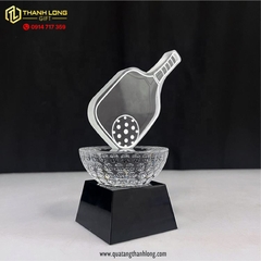 Cúp Thể Thao Pickleball pha lê đế đen - p04