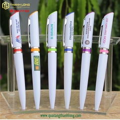 Bút bi in logo B15 thân xi bạc Mực đen
