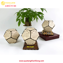 Lịch Gỗ Để Bàn Ngũ Giác