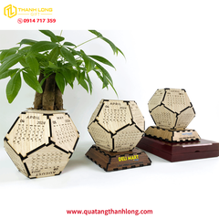 Lịch Gỗ Để Bàn Ngũ Giác