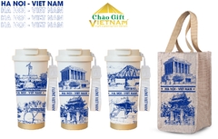 Ly giữ nhiệt in hình Di tích lịch sử Hà Nội