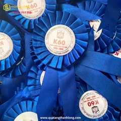 Hoa Cài Áo Đại Biểu Màu Xanh Dương