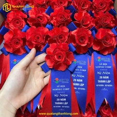 Hoa Vải Cài Áo Cao Cấp - In Theo Yêu Cầu