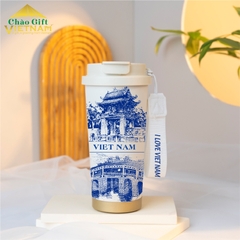 Ly giữ nhiệt in hình Di tích lịch sử Hà Nội - Đà Nẵng