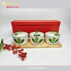 Bộ quà tặng khay mứt 3 Hũ