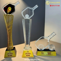 Cúp pickleball ball - Pha lê khối