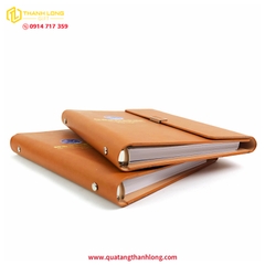 Sổ Bìa Da In Theo Yêu Cầu - Quà Tặng Đại Hội
