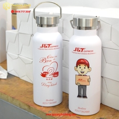Bình nhiệt in logo có quay xách 500ml
