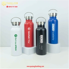 Bình nhiệt in logo có quay xách 500ml