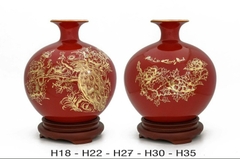 Bình gốm sứ in logo Đại Hội