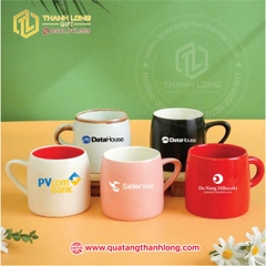 Ly sứ màu in logo