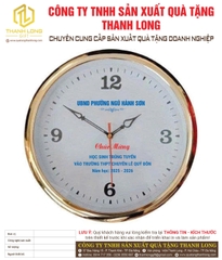 Đồng hồ treo tường in logo theo yêu cầu