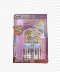 Set Bàn Chải bé + 5 đầu thay xanh hồng