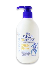 HATOMUGI - Dưỡng Thể chống nắng SPF 50+++ (chai vòi)(thung 36)
