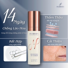 HYDRINITY Renewing HA Serum: Bí Quyết Trẻ Hóa Da Tức Thì Với HA "Siêu Tăng Áp"