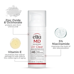 EltaMD UV Clear Broad-Spectrum SPF 46/ KEM LÝ TƯỞNG DÀNH CHO DA DỄ BỊ MỤN