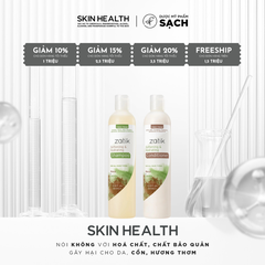 ZATIK SOFTENING & HYDRATING SHAMPOO & CONDITIONER/ BỘ GỘI XẢ GIÚP TÓC SUÔN MƯỢT- BỒNG BỀNH (THUẦN CHAY)