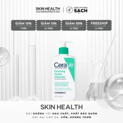 CERAVE FOAMING FACIAL CLEANSER/ SỮA RỬA MẶT LÝ TƯỞNG DÀNH CHO DA HỖN HỢP/ DẦU MỤN