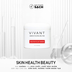 Vivant Sulfur Clay Mask: Mặt Nạ Đất Sét Trị Mụn & Giải Độc Chuyên Sâu