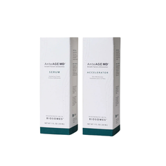 AnteAGE MD SERUM & ACCELERATOR BIOSOMES/ BỘ ĐÔI VÀNG TẾ BÀO GỐC TRẺ HOÁ DA TỔNG THỂ