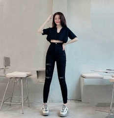 9 TẤC ĐEN TUYỀN RÁCH 0013