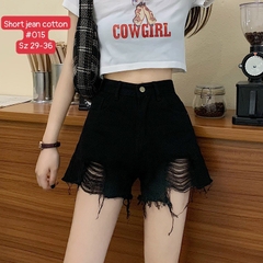 SHORT ĐEN RÁCH 0015