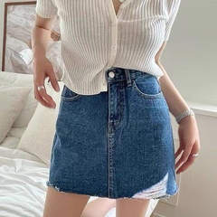 QUẦN VÁY XANH ĐẬM RÁCH 4290